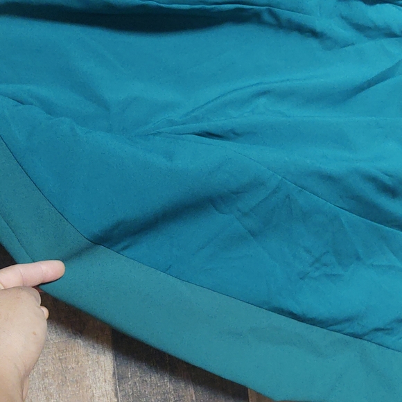 DKNY Emerald Green Ruched sleeve Blazer sz 8 Petite women - Picture 7 of 13